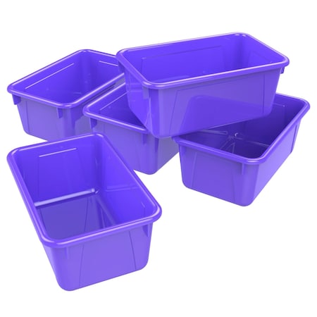 Storex Plastic, Purple, 5 PK 62419U05C